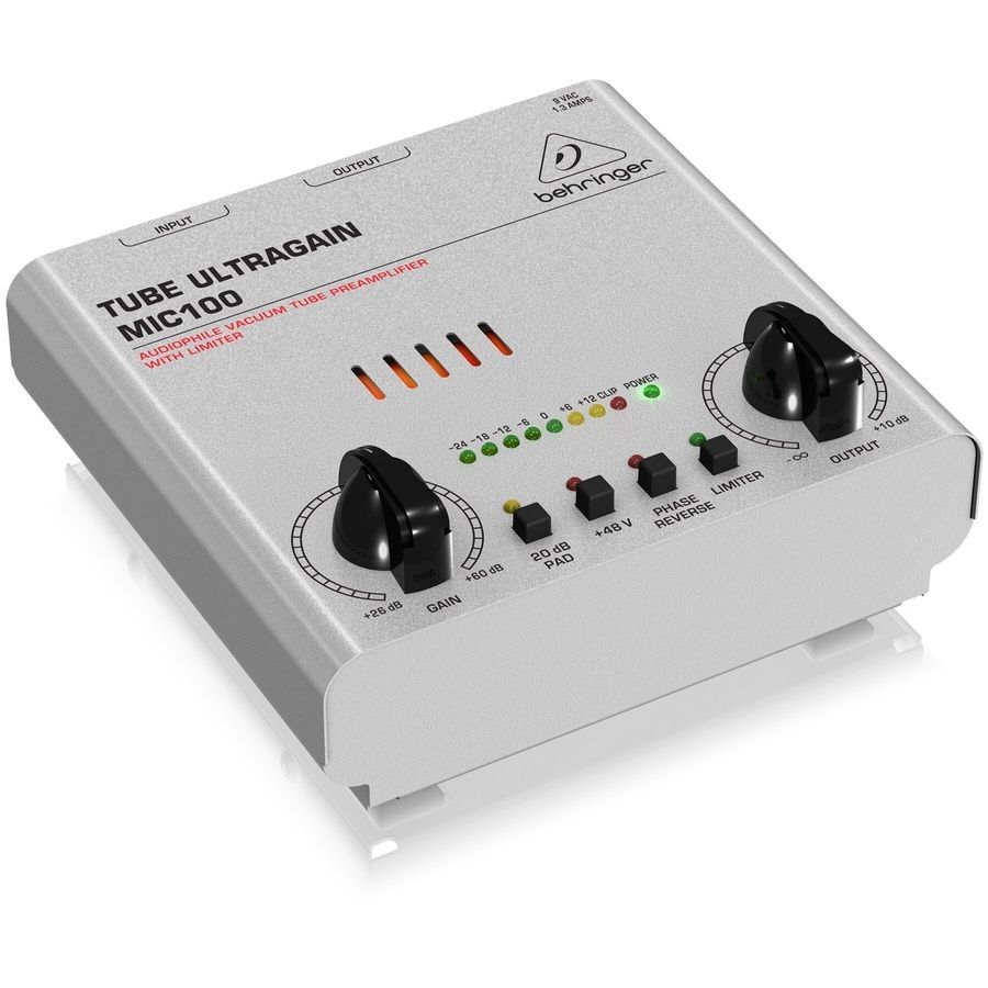 Попередній підсилювач мікрофонний/лінійний Behringer Tube Ultragain MIC100 BE-0389 фото