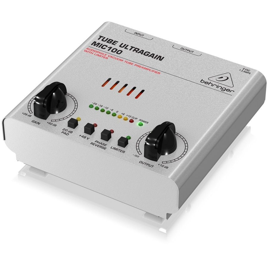 Попередній підсилювач мікрофонний/лінійний Behringer Tube Ultragain MIC100 BE-0389 фото