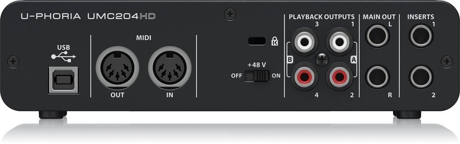 Аудіоінтерфейс Behringer U-Phoria UMC204HD BE-0793 фото