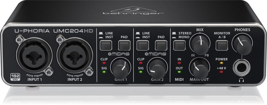 Аудіоінтерфейс Behringer U-Phoria UMC204HD BE-0793 фото