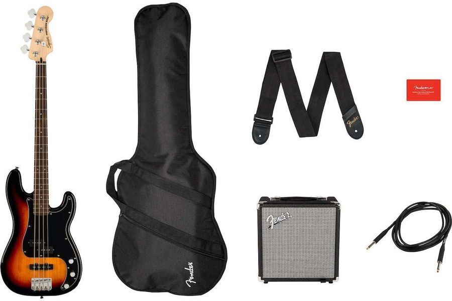 SQUIER by FENDER AFFINITY SERIES PJ BASS START PACK 3-COLOR SUNBURST Гитарный набор SQ-0065 фото