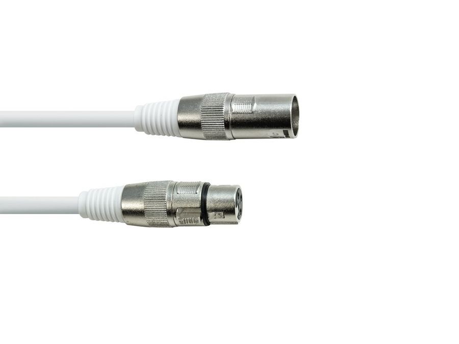 EUROLITE DMX cable XLR 3pin 3m white EL-0513 фото