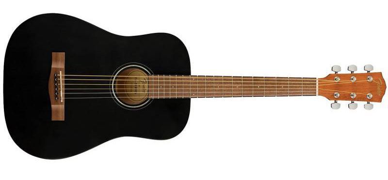 FENDER FA-15 STEEL 3/4 BLACK WN w/BAG Гитара акустическая FE-0337 фото