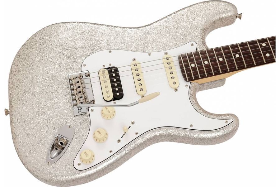 FENDER MIJ LTD STRATOCASTER HSS RW SILVER SPARKLE Електрогітара FE-0411 фото