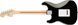 SQUIER by FENDER AFFINITY SERIES STRATOCASTER MN BLACK Електрогітара SQ-0043 фото 3