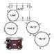 Ударна установка Mapex MA528SFRW (Crossover Shell Pack) MA-1476 фото 4