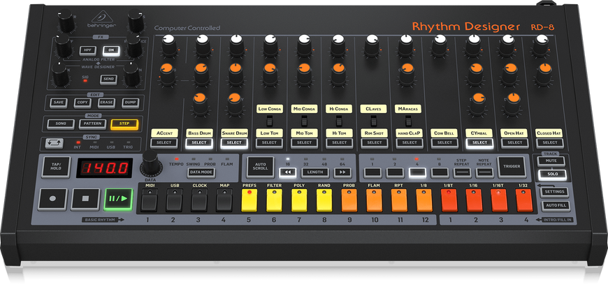 Аналоговая драм-машина BEHRINGER RD8 MKII BE-1030 фото