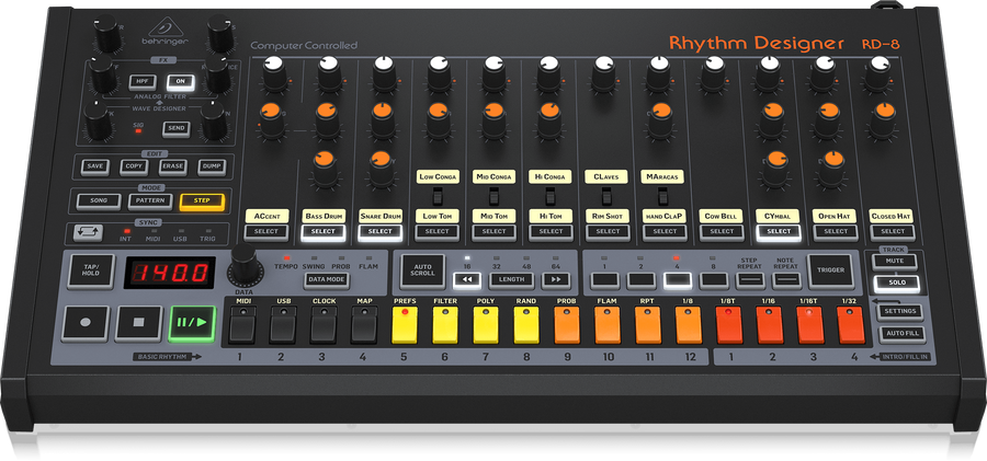 Аналоговая драм-машина BEHRINGER RD8 MKII BE-1030 фото