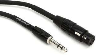 Симметричный коммутационный кабель 6.3 мм TRS "папа" на XLR "мама" Roland RCC-15-TRXF (4,5 метра) RO-2242 фото