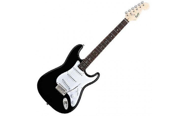 Електрогітара Squier by Fender Bullet Stratocaster RW BK FE-0077 фото