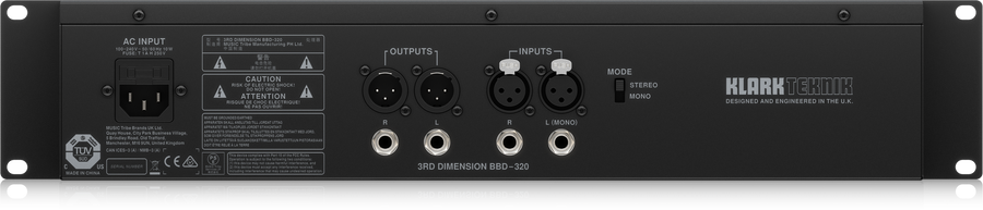 Процесор ефектів Klark Teknik 3RD DIMENSION BBD-320 KT-0073 фото
