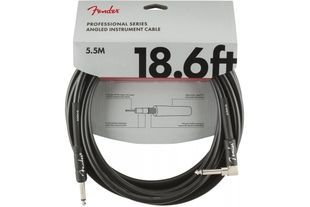 FENDER CABLE PROFESSIONAL SERIES 18.6' ANGLED BLACK Кабель інструментальний FE-0260 фото