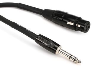 Симметричный коммутационный кабель 6.3 мм TRS "папа" на XLR "мама" Roland RCC-3-TRXF (1 метр) RO-2239 фото