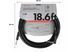 FENDER CABLE PROFESSIONAL SERIES 18.6' ANGLED BLACK Кабель инструментальный FE-0260 фото 2