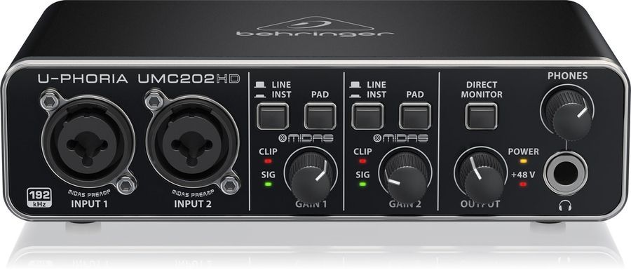 Аудіоінтерфейс Behringer UMC202HD BE-0794 фото