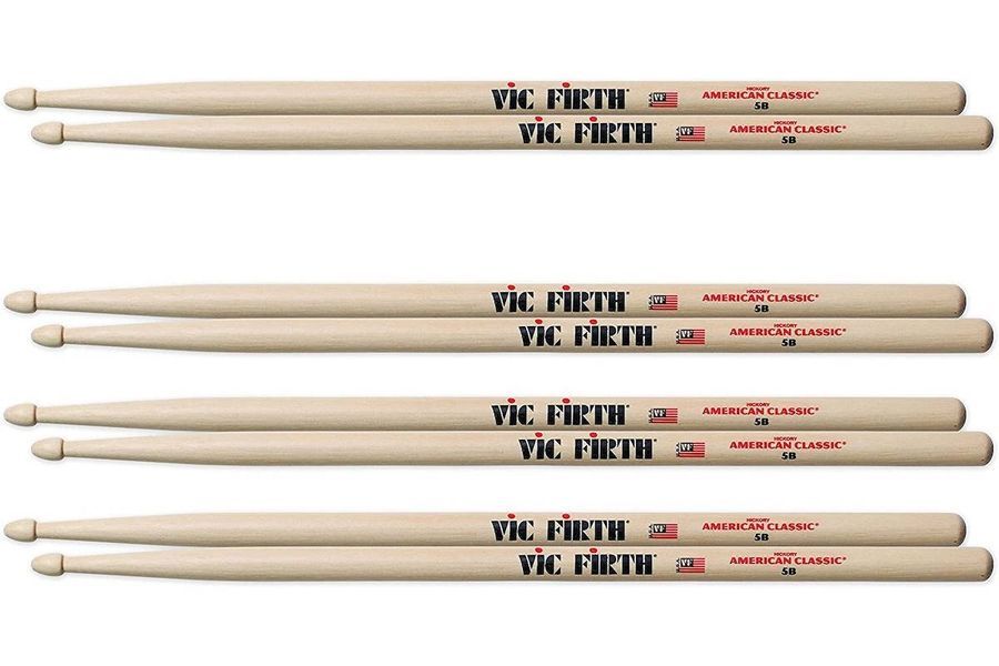 Набор барабанных палочек Vic Firth 5В ( P5B3-5B1, 4 пары ) VF-0519 фото