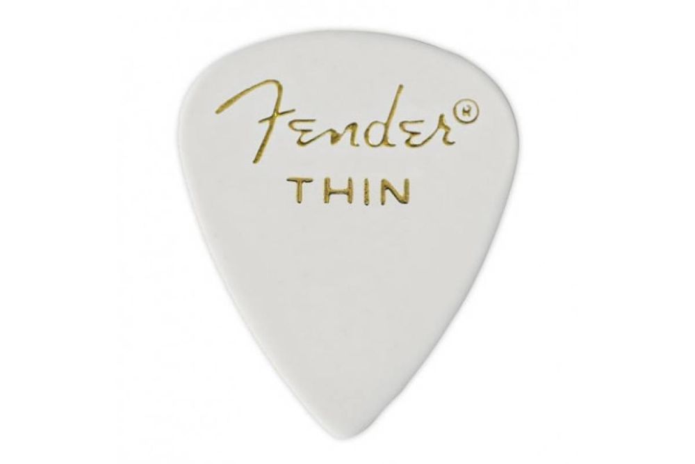 FENDER 351 PICKS WHITE THIN Набір медіаторів FE-0159 фото