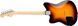 SQUIER by FENDER PARANORMAL TORONADO LRL 3-COLOR SUNBURST Электрогитара SQ-0196 фото 2