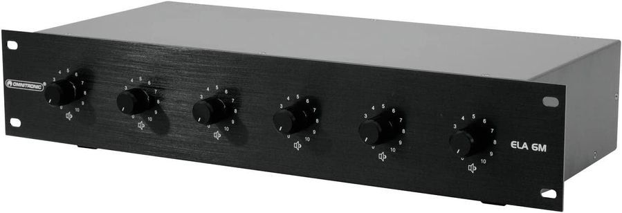 Регулятор громкости PA 6-Zone Mono Vol Contr 30W bk OM-1129 фото