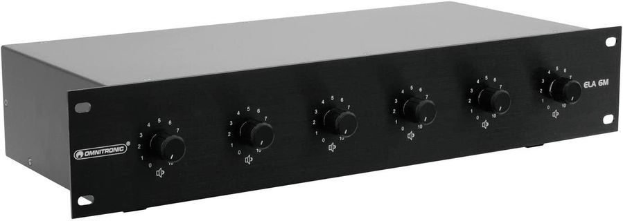 Регулятор громкости PA 6-Zone Mono Vol Contr 30W bk OM-1129 фото