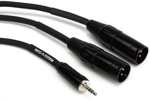 Кабель инсертный 2xXLR на стерео "Джек" 3,5 мм Roland RCC-3-352XM (1 метр) RO-2381 фото