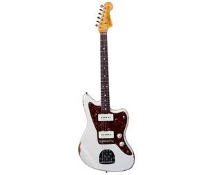 FENDER CUSTOM SHOP 1965 JAZZMASTER RELIC AGED OLYMPIC WHITE NAMM LIMITED Електрогітара FE-0295 фото