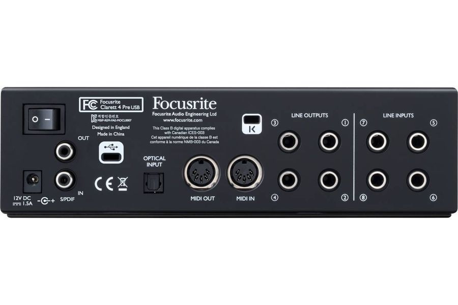 FOCUSRITE Clarett 4Pre USB Аудиоинтерфейс FR-0017 фото