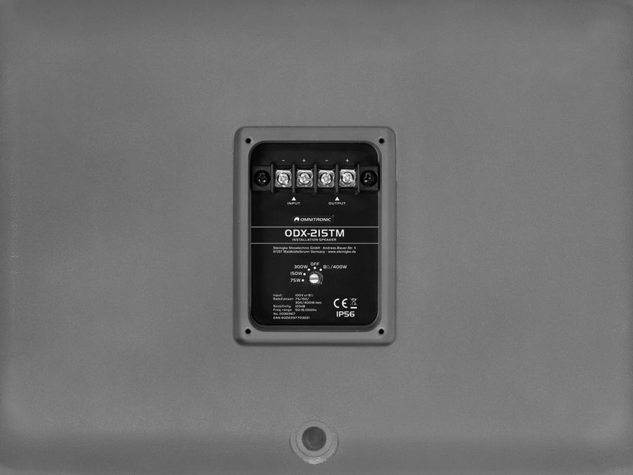 Інсталяційна акустична система OMNITRONIC ODX-215TM 100V темно-сірий OM-1182 фото