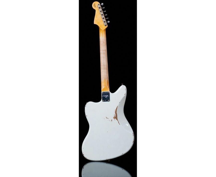 FENDER CUSTOM SHOP 1965 JAZZMASTER RELIC AGED OLYMPIC WHITE NAMM LIMITED Електрогітара FE-0295 фото