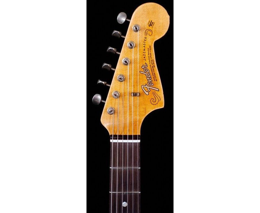 FENDER CUSTOM SHOP 1965 JAZZMASTER RELIC AGED OLYMPIC WHITE NAMM LIMITED Електрогітара FE-0295 фото