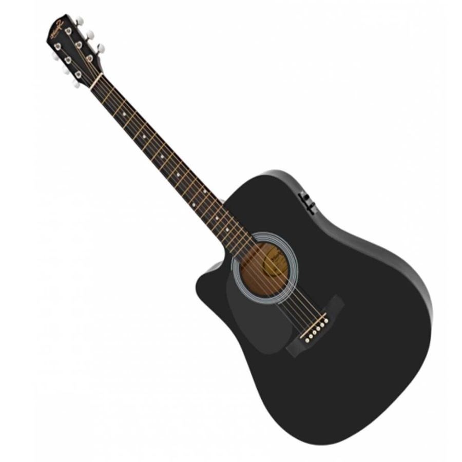 Електроакустична гітара Squier by Fender SA-150CE Black SQ-0016 фото