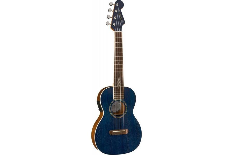 FENDER DHANI HARRISON UKULELE WN SAPPHIRE BLUE Укулеле FE-0325 фото