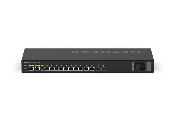 Комутатор NETGEAR M4250-10G2XF-PoE+ (GSM4212PX) 8x1GE PoE+(240Вт), 2x1GE, 2xSFP, AV Line керований L2 GSM4212PX-100EUS фото