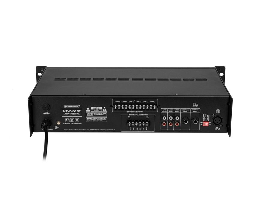 Трансляційний підсилювач OMNITRONIC MAVZ-120.6P PA OM-1146 фото
