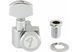 FENDER LOCKING MACHINE HEADS FOR STRATOCASTER/TELECASTER ALL SHORT POST CHROME Колки для гитары FE-0398 фото 3