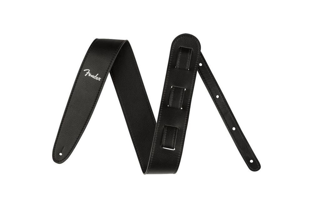 FENDER STRAP 2.5" VEGAN LEATHER BLACK Ремінь гітарний FE-0573 фото