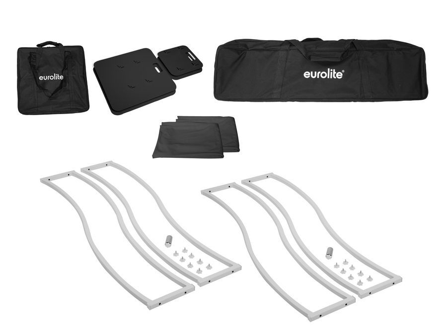 EUROLITE 2x Stage Stand 150cm curved incl. Cover and Bag, black EL-0255 фото