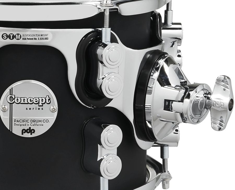 PDP PDCM2215RB Concept Maple Shell Pack, 5pc, 22" Satin Black Finish Ply PD-0015 фото