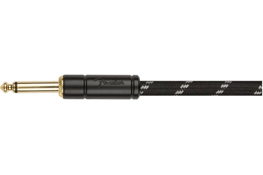 FENDER CABLE DELUXE COIL 30" BLACK TWEED Кабель инструментальный FE-0253 фото