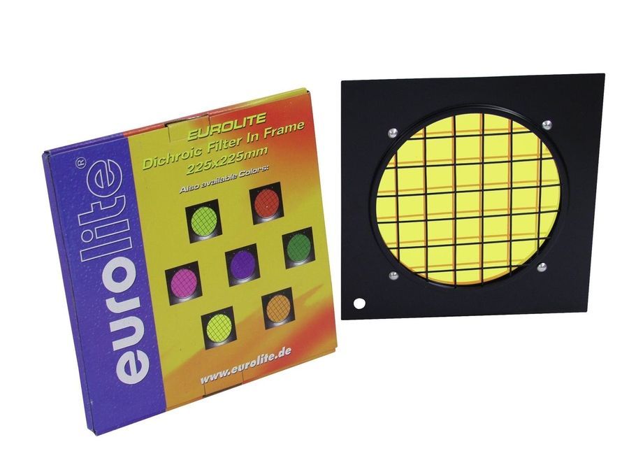 EUROLITE Yellow Dichroic Filter black Frame PAR-56 EL-1621 фото