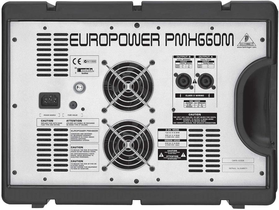 Усилитель мощности BEHRINGER PMH660M BE-0470 фото