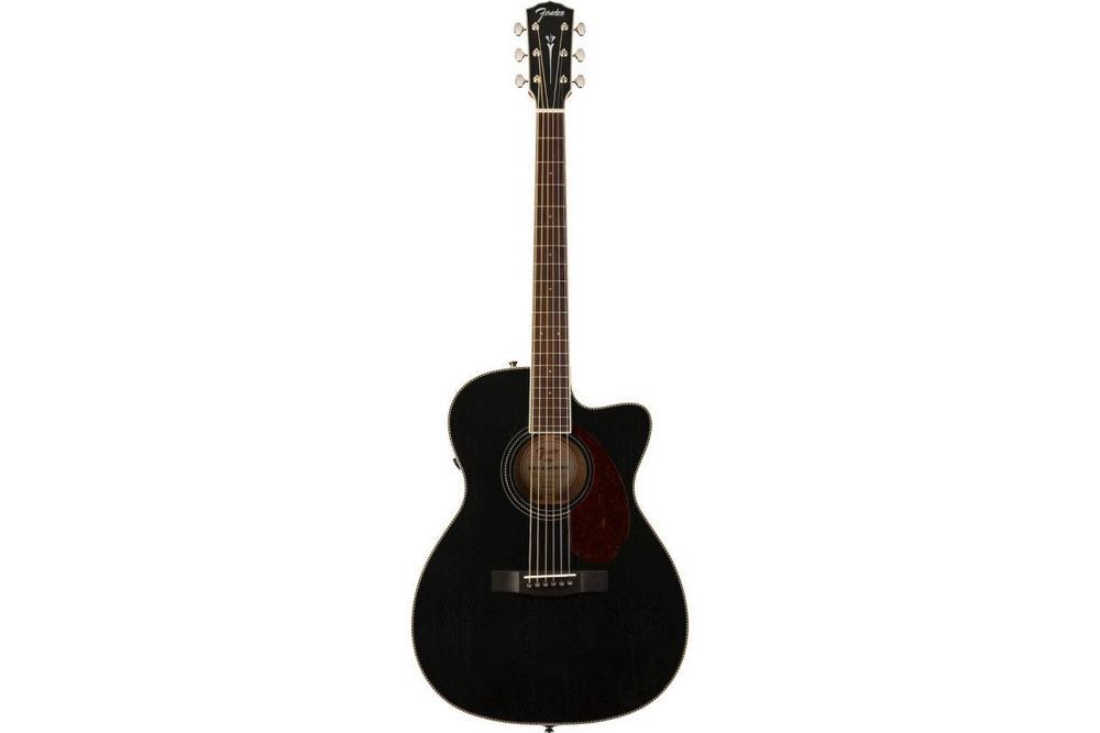 FENDER PM-3CE TRIPLE-O MAHOGANY BLACK TOP LTD Гитара электроакустическая FE-0542 фото