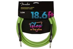 FENDER CABLE PROFESSIONAL SERIES 18.6' GLOW IN DARK GREEN Кабель інструментальний FE-0261 фото
