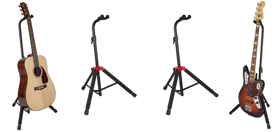 FENDER DELUXE HANGING GUITAR STAND BLACK/RED Стойка гитарная FE-0319 фото