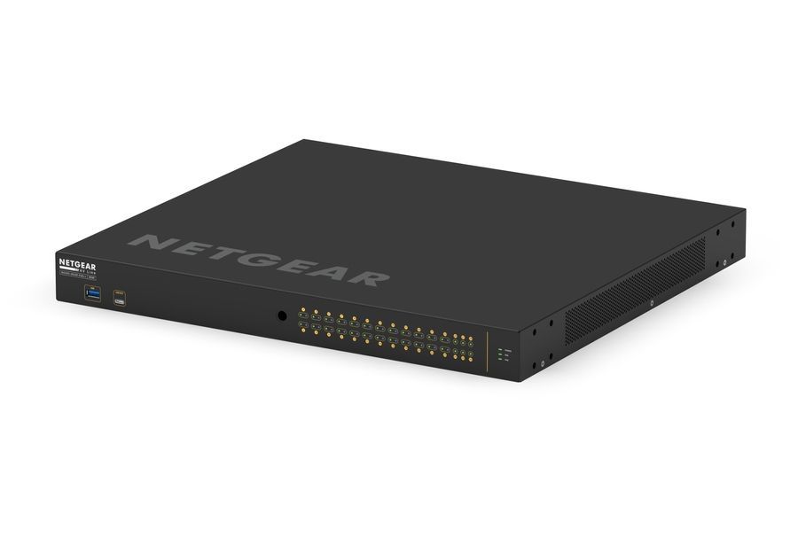 Комутатор NETGEAR M4250-26G4F-PoE++ (GSM4230UP), 24x1GE Ultra90 PoE++ (1400Вт), 2x1GE, 4xSFP, AV Line керований L2 GSM4230UP-100EUS фото