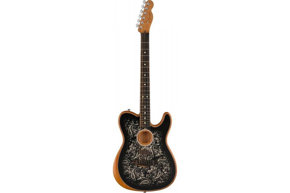 FENDER AMERICAN ACOUSTASONIC TELECASTER BLACK PAISLEY LTD Электрогитара FE-0186 фото