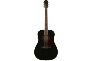 FENDER PM-1E DREADNOUGHT MAHOGANY BLACK TOP LTD Гитара электроакустическая FE-0541 фото