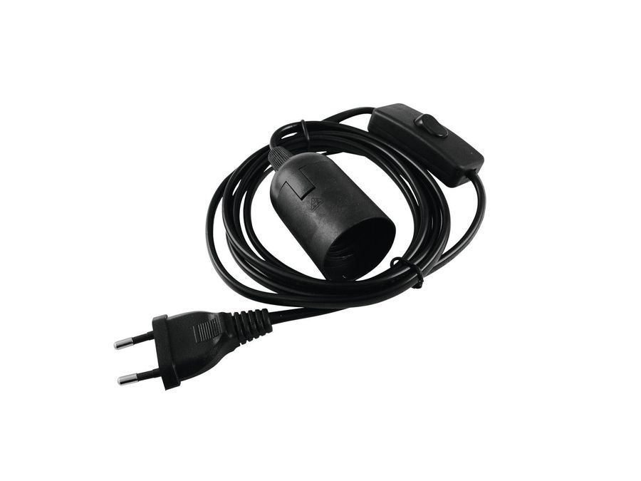 EUROLITE E-27 Socket Power Cable, Plug, Switch EL-0558 фото