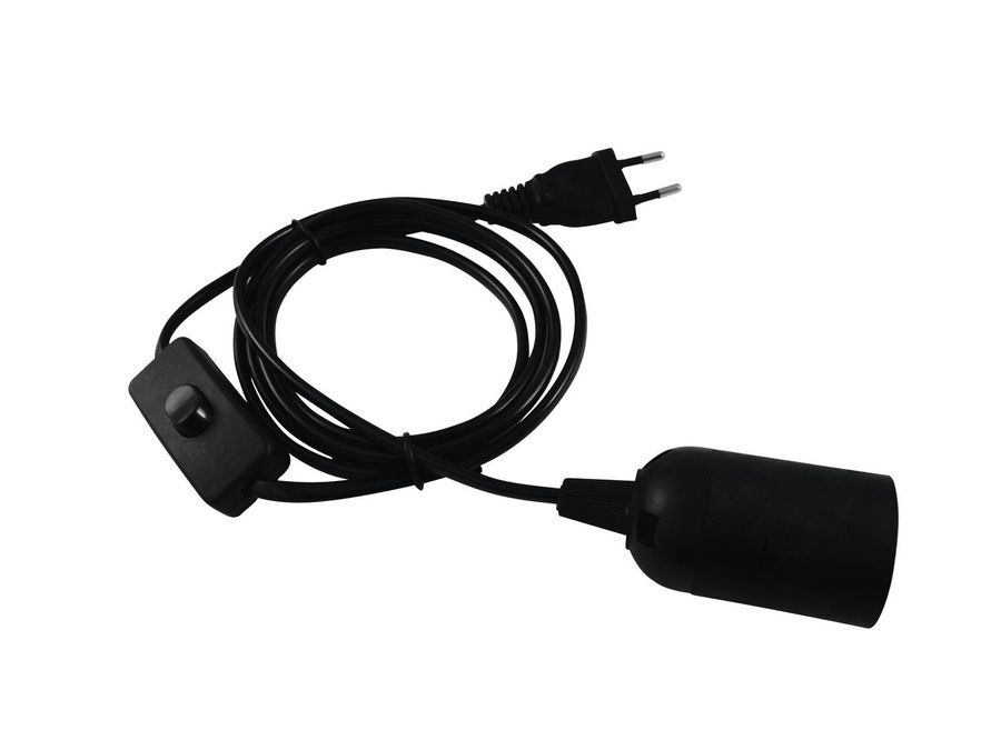 EUROLITE E-27 Socket Power Cable, Plug, Switch EL-0558 фото