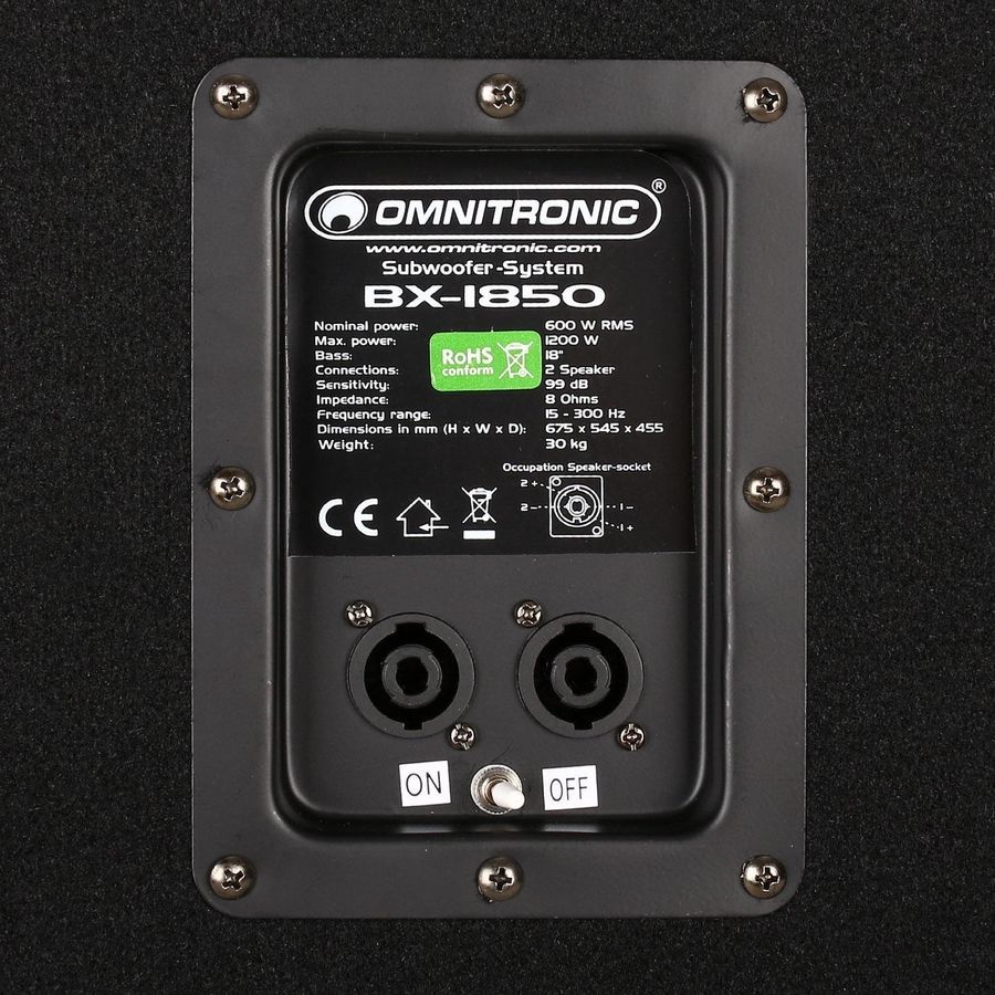 Пасивний сабвуфер Omnitronic BX-1850 OM-0006 фото